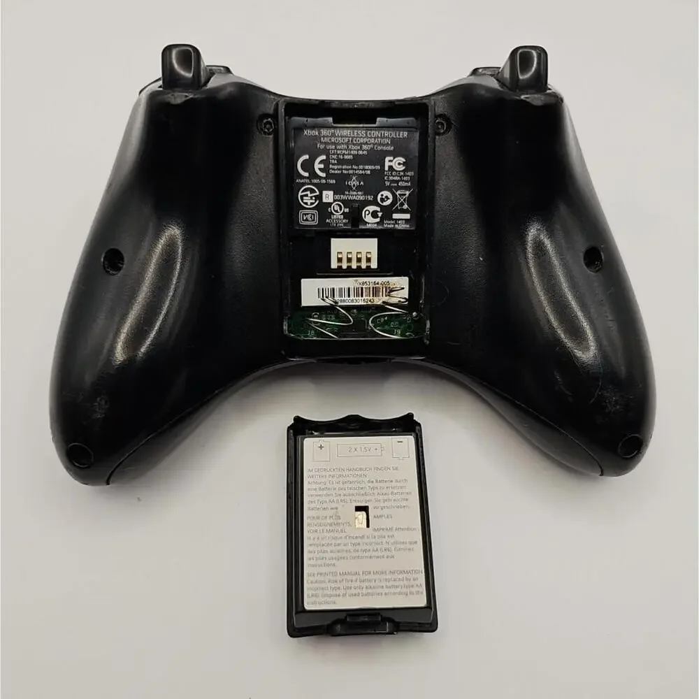 Microsoft Xbox 360 (Black) Wireless Controller (Model 1403) OEM (TESTED)